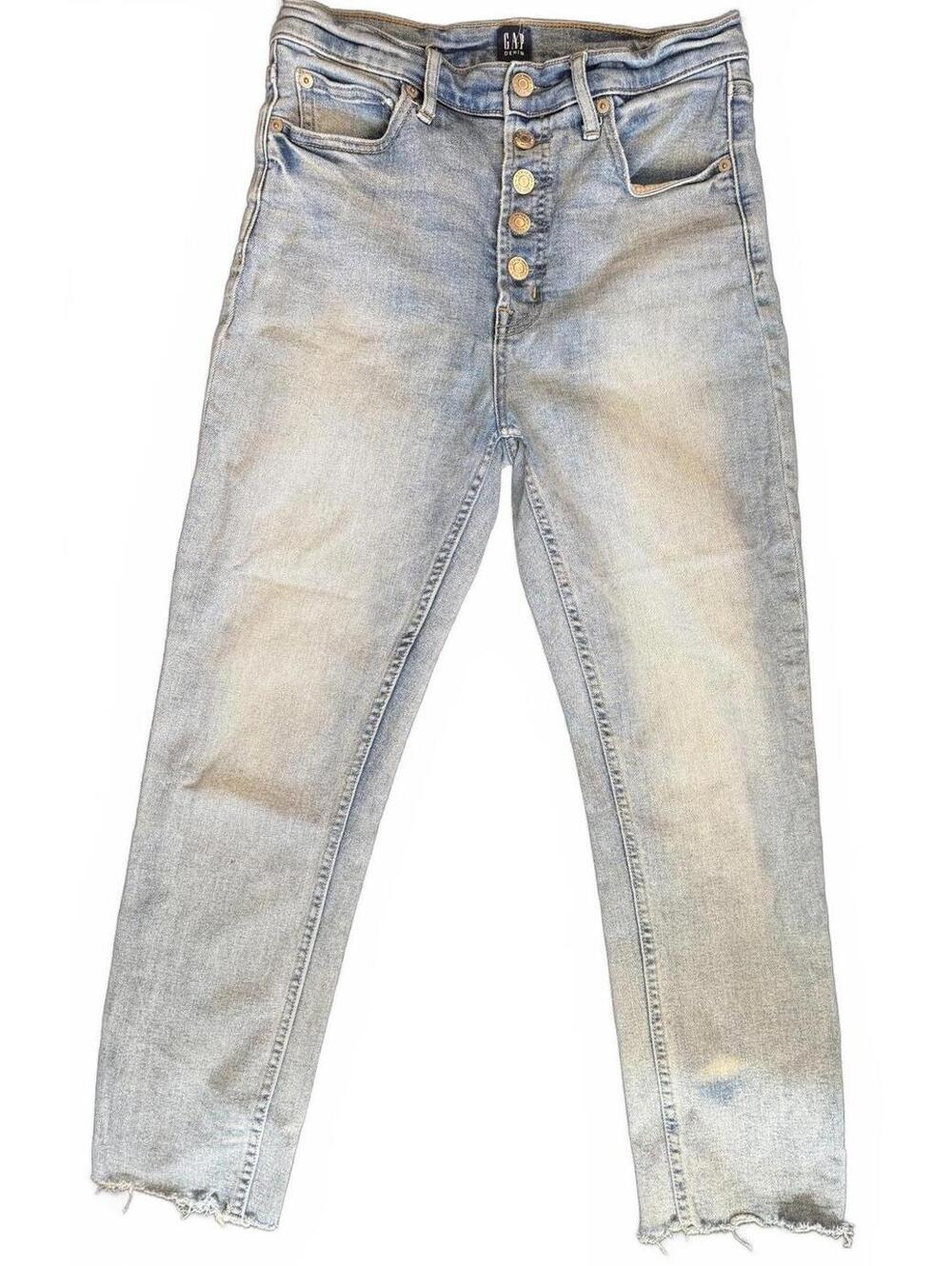 GAP | Cropped Cigarette Blue Jeans | Size 6/28R